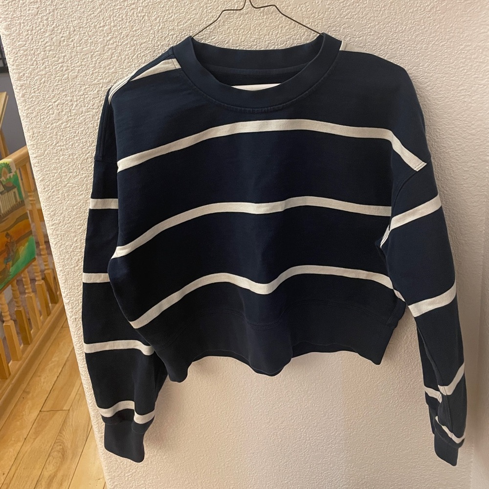 Lululemon Striped Cropped Sweatshirt, 4